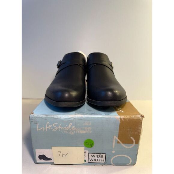 .4248 Life Stride Black Wide Width-US 7 Womens - Picture 2 of 5